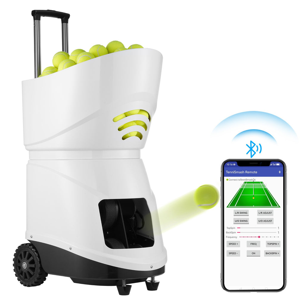 Máquina De Pelotas De Tenis Uimoso Lanzador De Pelotas Práctica De Entrenamiento 125 Km/H Automático