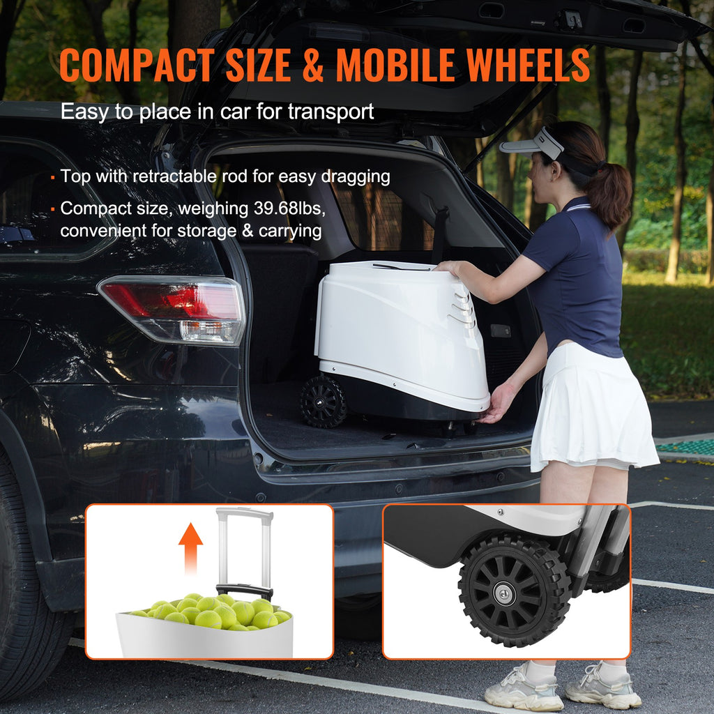 Máquina De Pelotas De Tenis Uimoso Lanzador De Pelotas Práctica De Entrenamiento 125 Km/H Automático