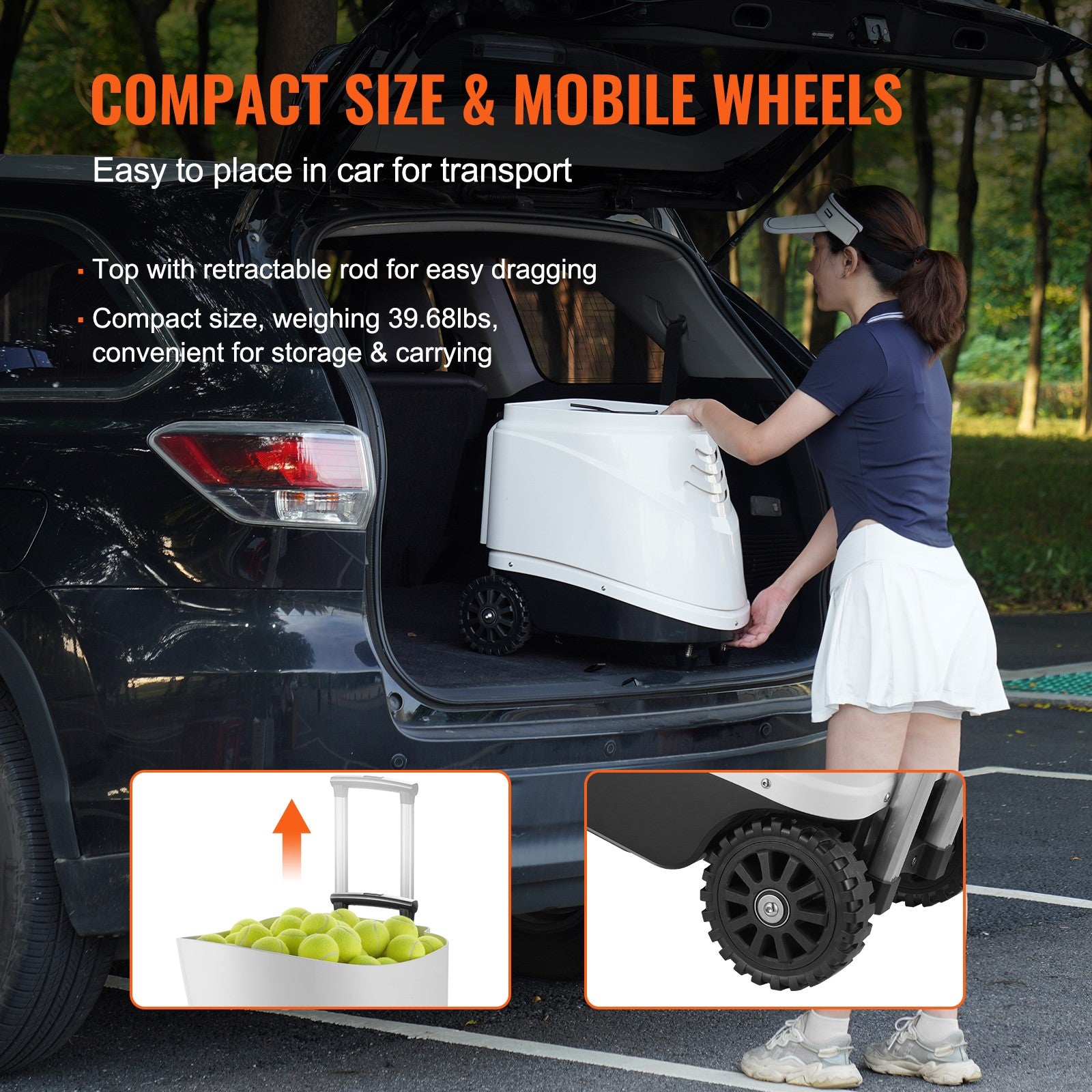 Máquina De Pelotas De Tenis Uimoso Lanzador De Pelotas Práctica De Entrenamiento 125 Km/H Automático