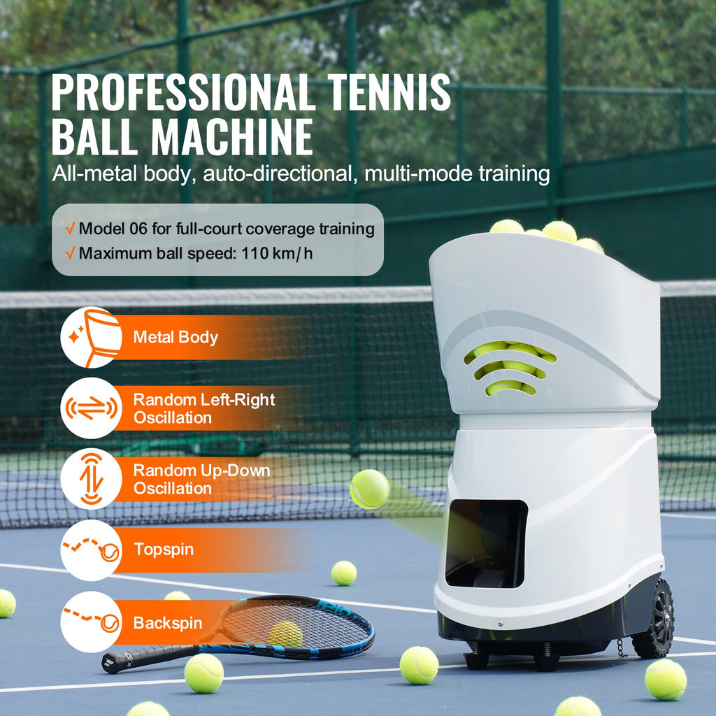 Máquina De Pelotas De Tenis Uimoso Lanzador De Pelotas Práctica De Entrenamiento 125 Km/H Automático