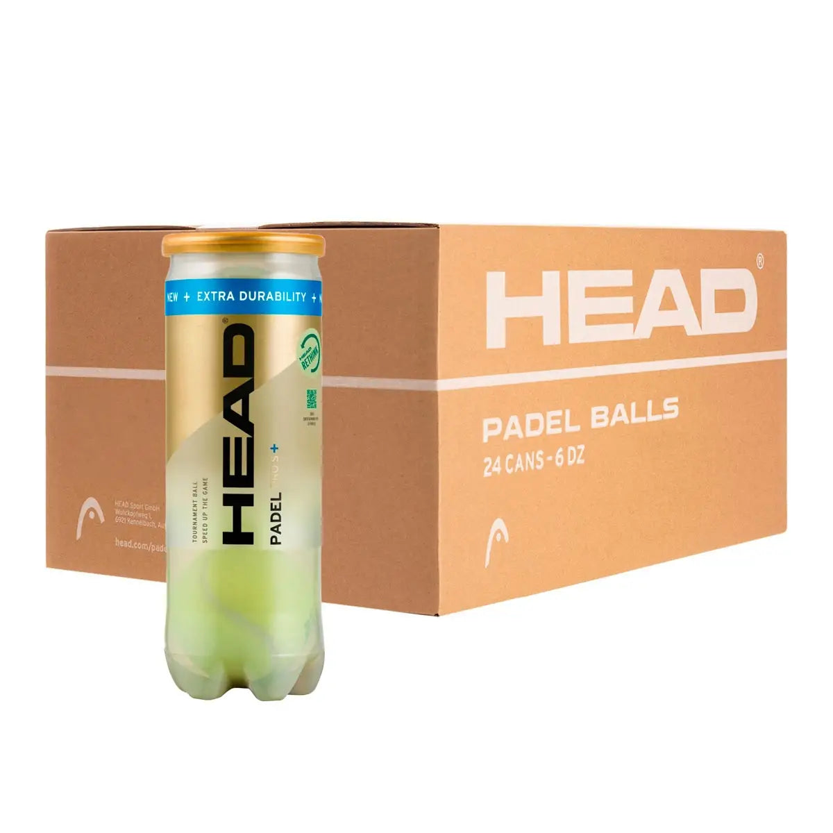HEAD CAJON DE 24 BOTES DE 3 BOLAS PADEL PRO S +