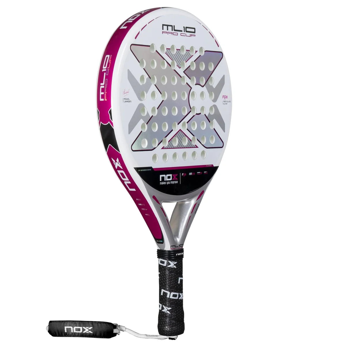 NOX ML10 PRO CUP SILVER. La pala de Miguel Lamperti